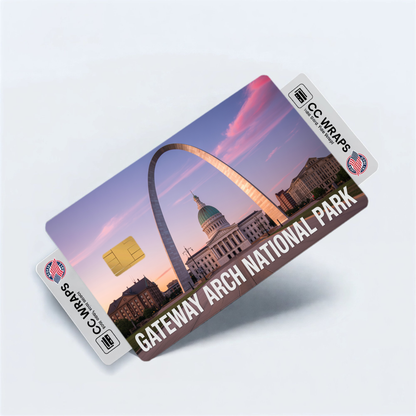 2PK Gateway Arch National Park Credit Card Vinyl Skin Decal