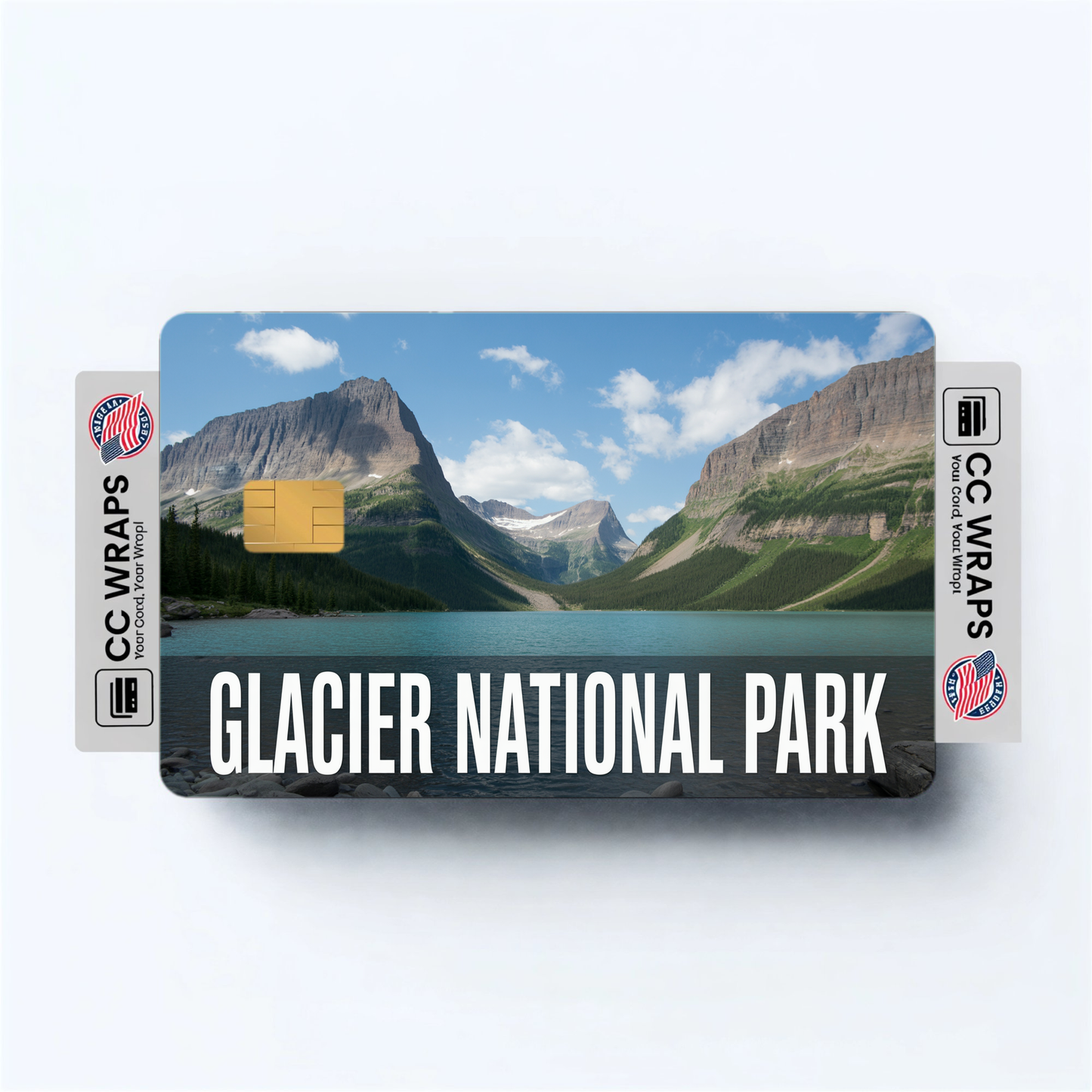 2PK Glacier National Park Credit Card Vinyl Skin Decal