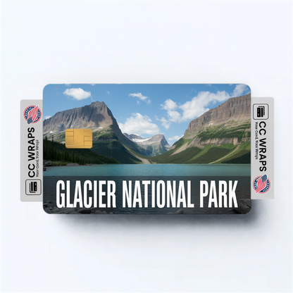 2PK Glacier National Park Credit Card Vinyl Skin Decal