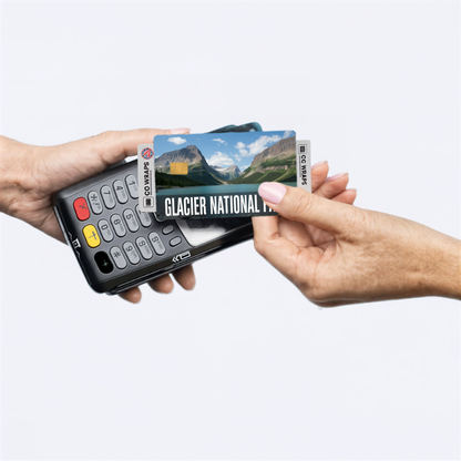 2PK Glacier National Park Credit Card Vinyl Skin Decal