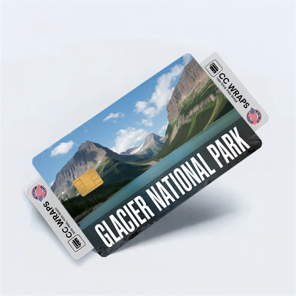 2PK Glacier National Park Credit Card Vinyl Skin Decal