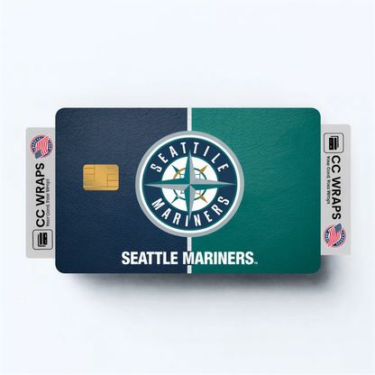 Seattle Mariners Credit Card Skin Sticker | MLB Debit Card Cover