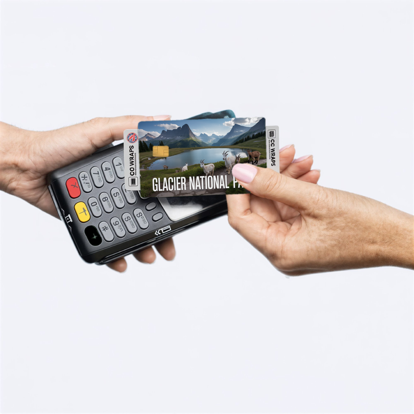 2PK Glacier National Park Credit Card Vinyl Skin Decal