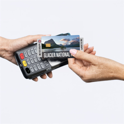 2PK Glacier National Park Credit Card Vinyl Skin Decal