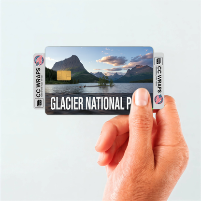 2PK Glacier National Park Credit Card Vinyl Skin Decal