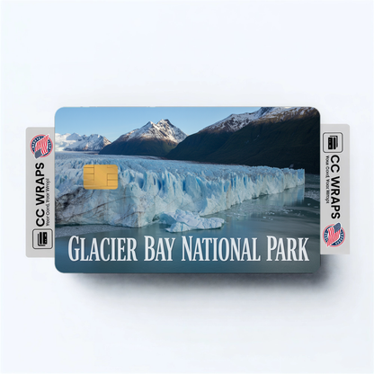 2PK Glacier Bay National Park Credit Card Vinyl Skin Decal