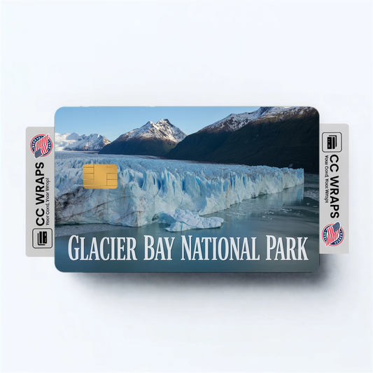 2PK Glacier Bay National Park Credit Card Vinyl Skin Decal