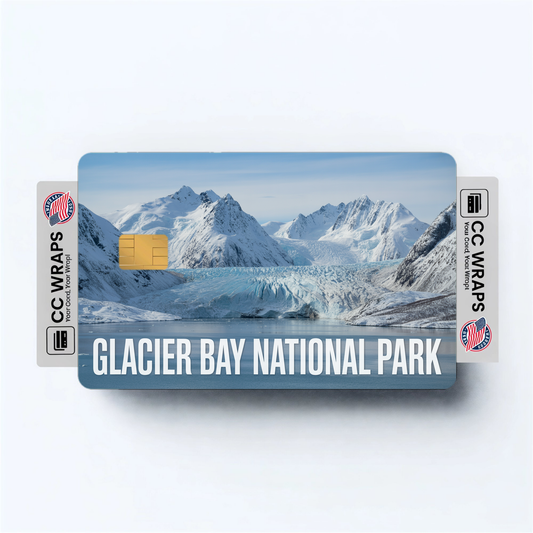 2PK Glacier Bay National Park Credit Card Vinyl Skin Decal