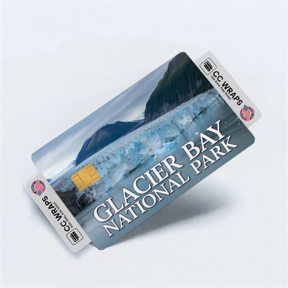 2PK Glacier Bay National Park Credit Card Vinyl Skin Decal