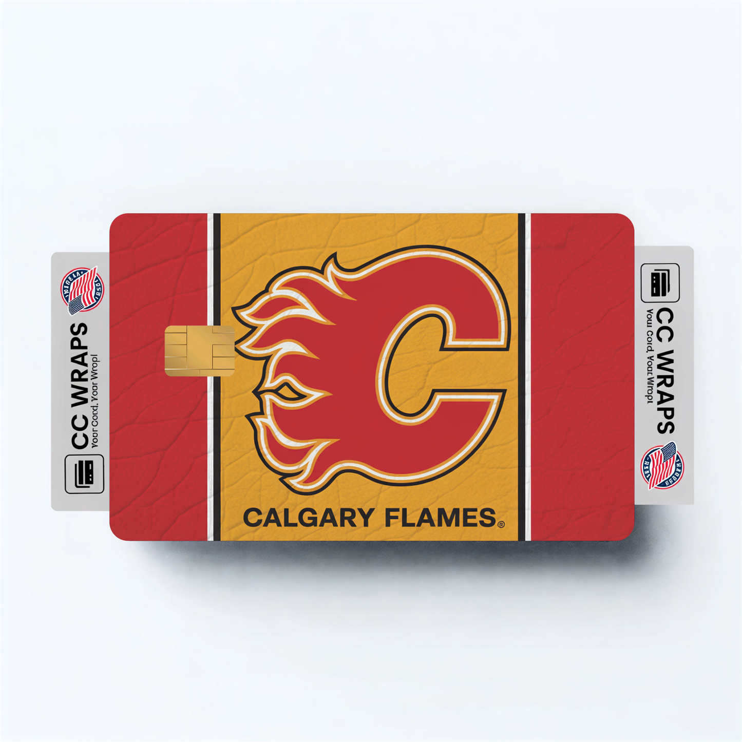 Calgary Flames Credit Card Skin Sticker | NHL Debit Card Cover
