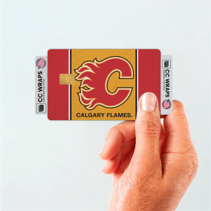 Calgary Flames Credit Card Skin Sticker | NHL Debit Card Cover