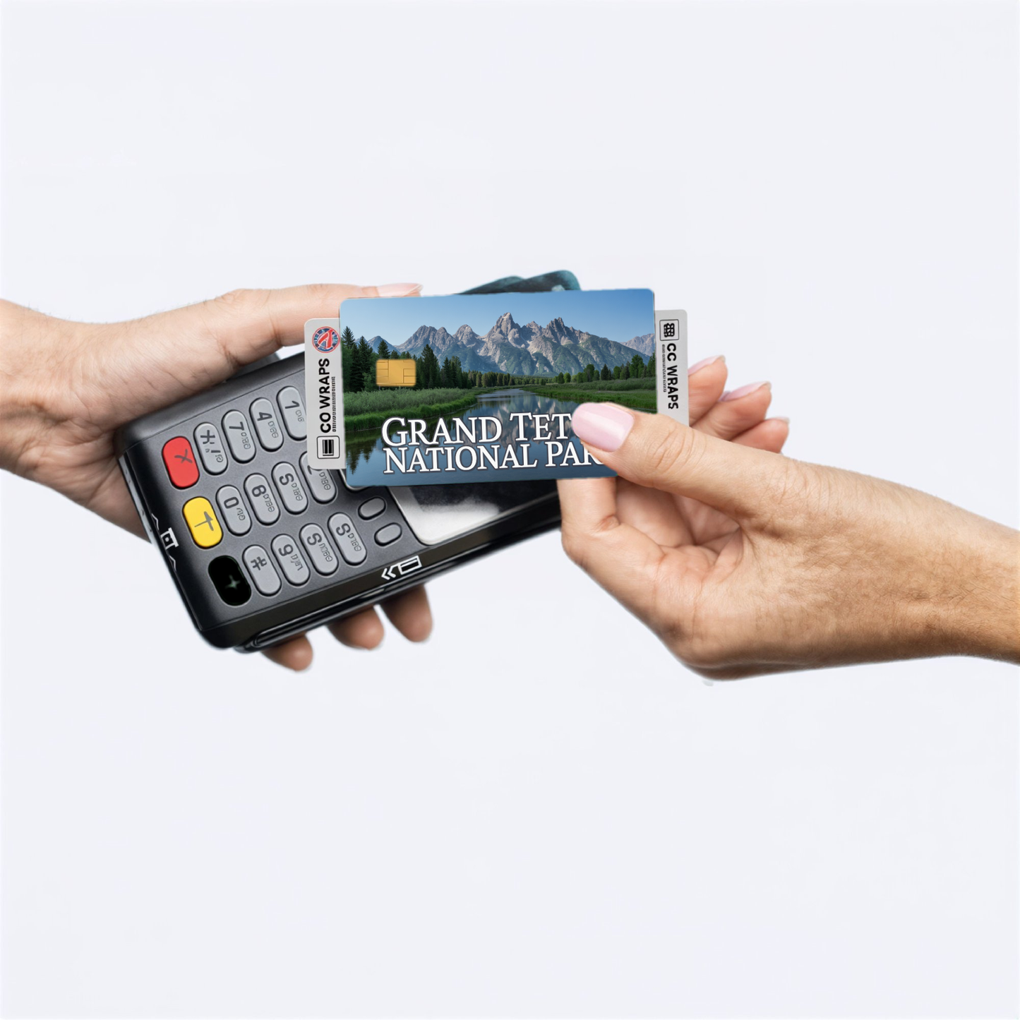 2PK Grand Teton National Park Credit Card Vinyl Skin Decal