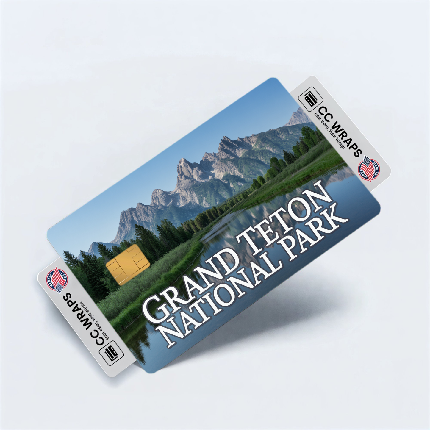2PK Grand Teton National Park Credit Card Vinyl Skin Decal