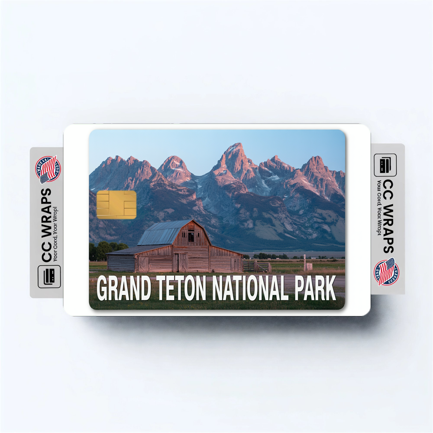 2PK Grand Teton National Park Credit Card Vinyl Skin Decal