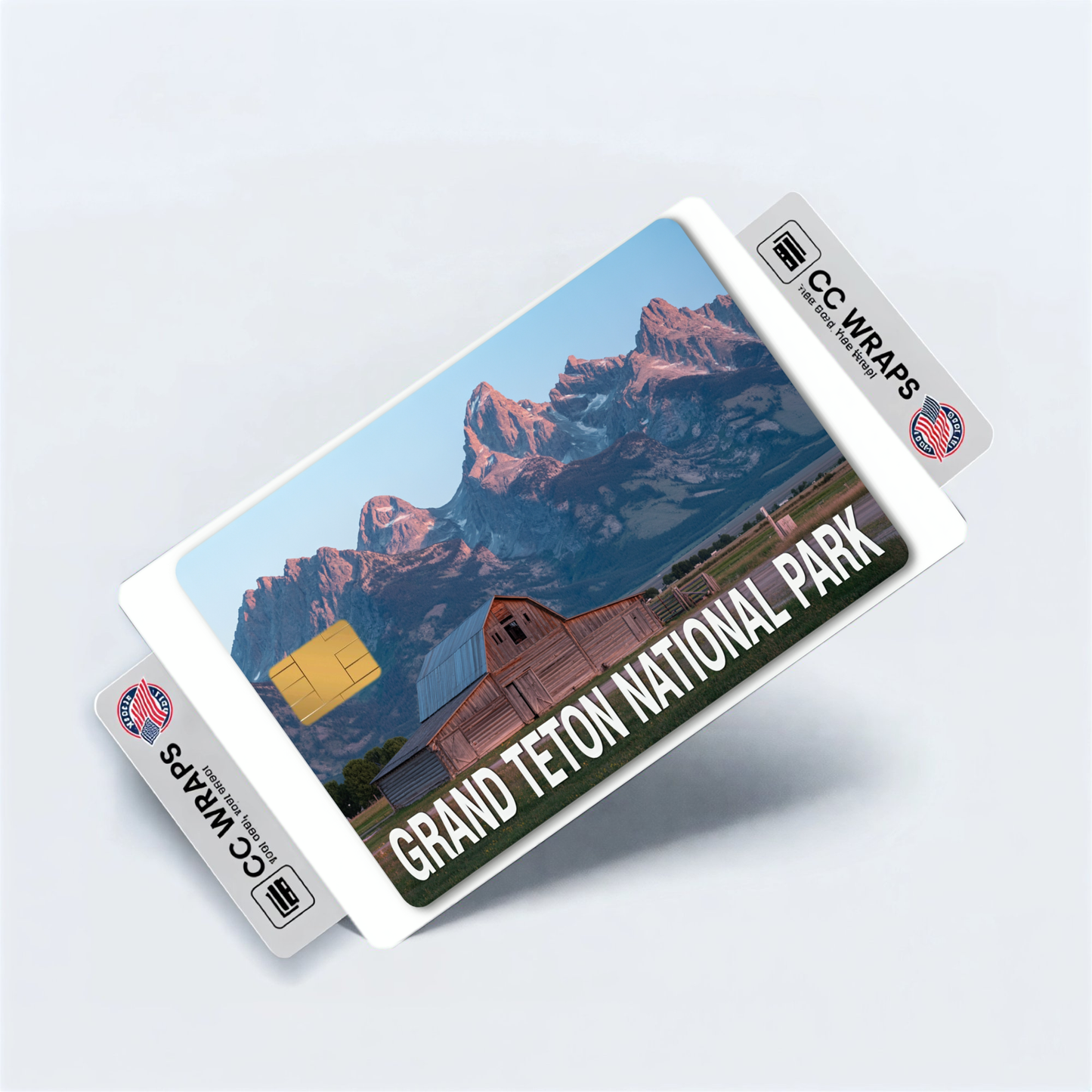 2PK Grand Teton National Park Credit Card Vinyl Skin Decal