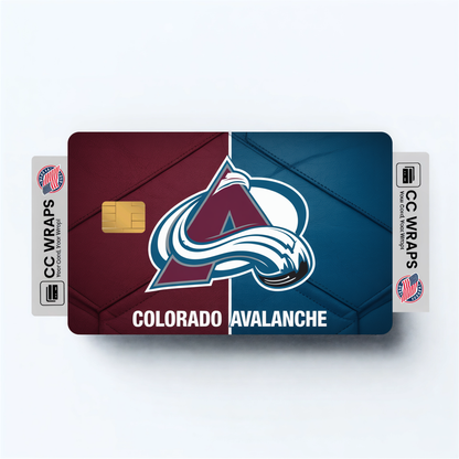 Colorado Avalanche Credit Card Skin Sticker | NHL Debit Card Cover