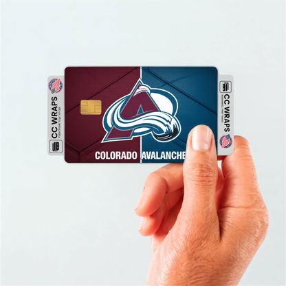 Colorado Avalanche Credit Card Skin Sticker | NHL Debit Card Cover