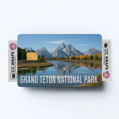 2PK Grand Teton National Park Credit Card Vinyl Skin Decal