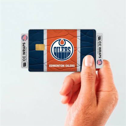 Edmonton Oilers Credit Card Skin Sticker | NHL Debit Card Cover