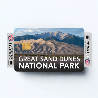 2PK Great Sand Dunes National Park Credit Card Vinyl Skin Decal
