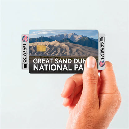 2PK Great Sand Dunes National Park Credit Card Vinyl Skin Decal
