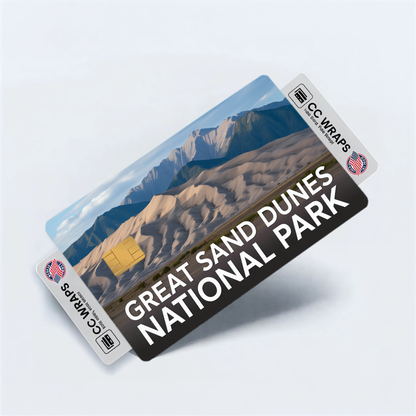 2PK Great Sand Dunes National Park Credit Card Vinyl Skin Decal
