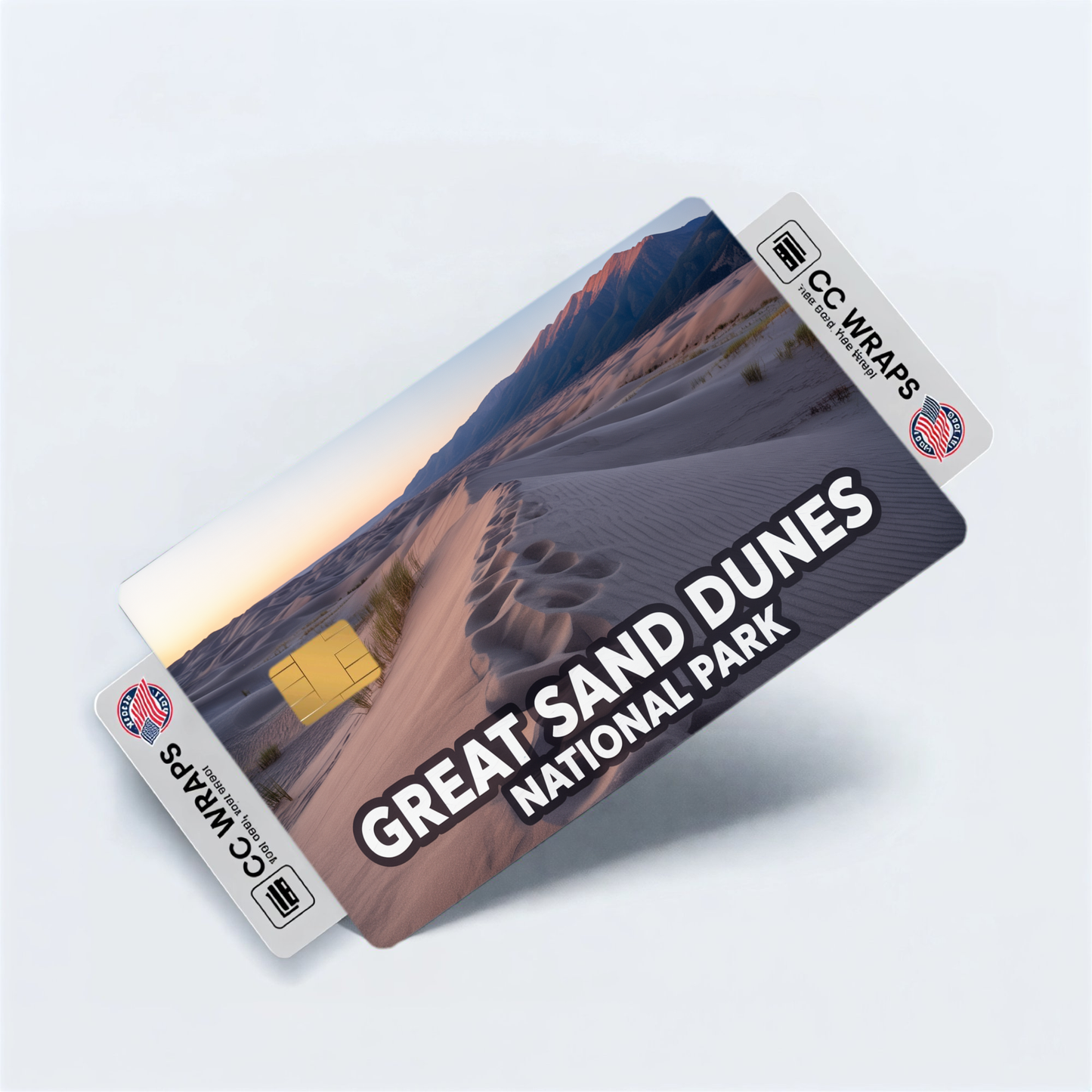 2PK Great Sand Dunes National Park Credit Card Vinyl Skin Decal