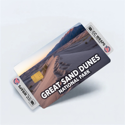 2PK Great Sand Dunes National Park Credit Card Vinyl Skin Decal