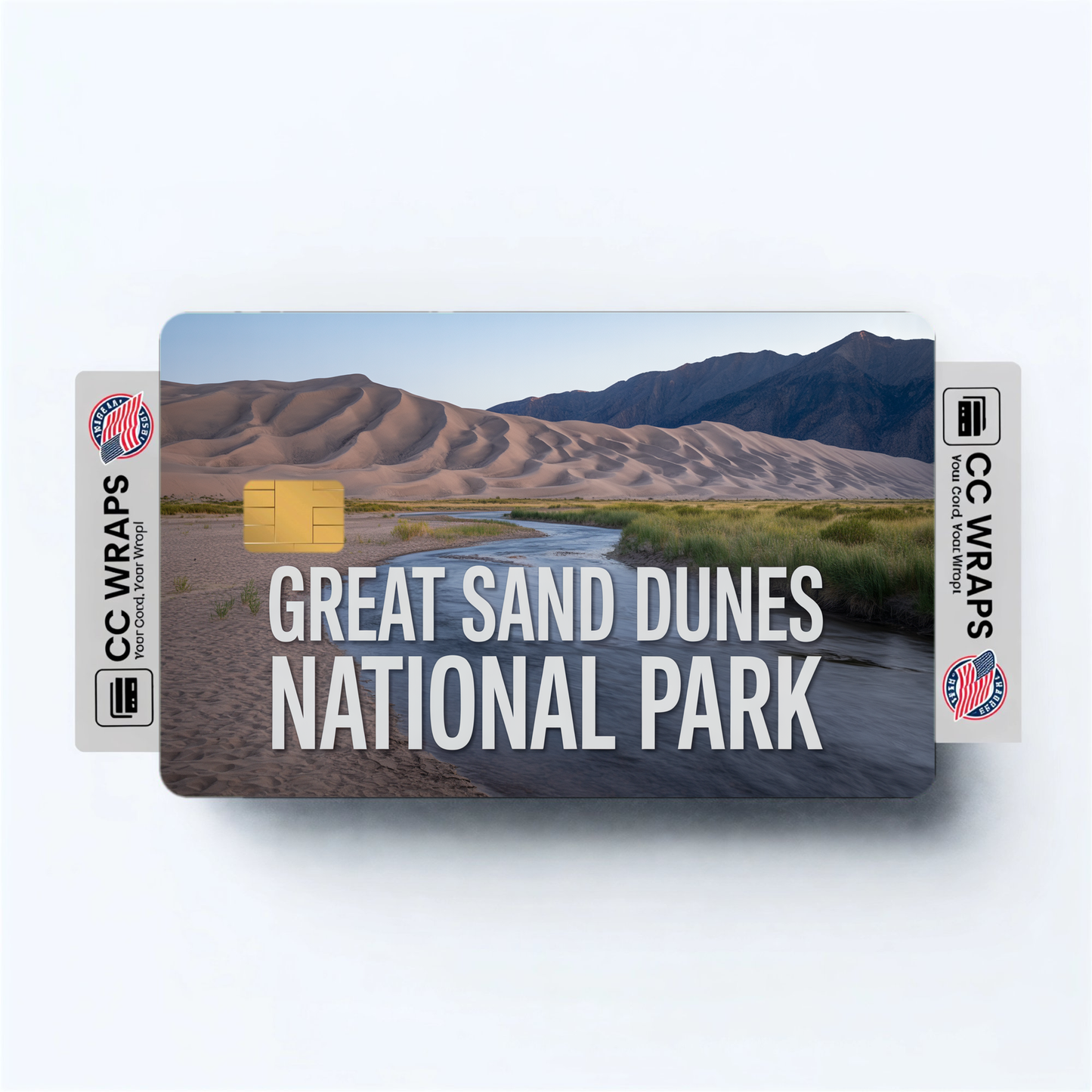 2PK Great Sand Dunes National Park Credit Card Vinyl Skin Decal