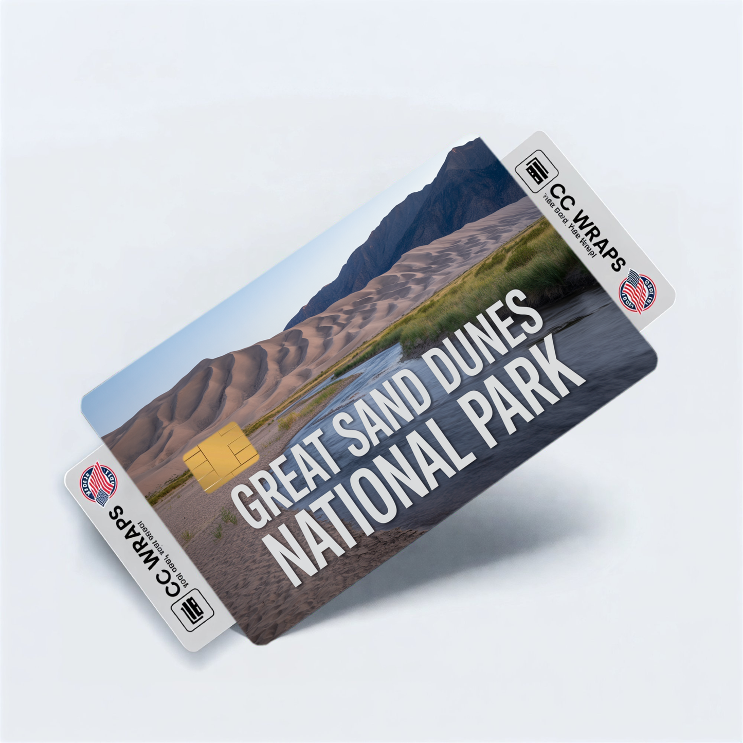 2PK Great Sand Dunes National Park Credit Card Vinyl Skin Decal
