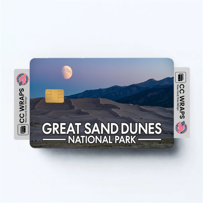 2PK Great Sand Dunes National Park Credit Card Vinyl Skin Decal