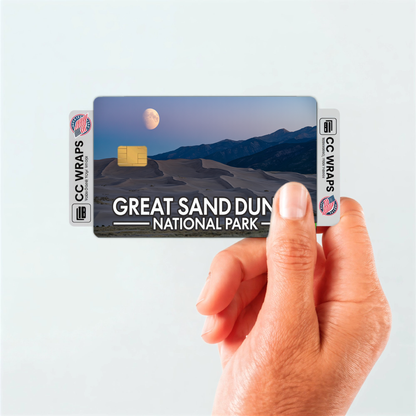 2PK Great Sand Dunes National Park Credit Card Vinyl Skin Decal
