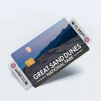 2PK Great Sand Dunes National Park Credit Card Vinyl Skin Decal