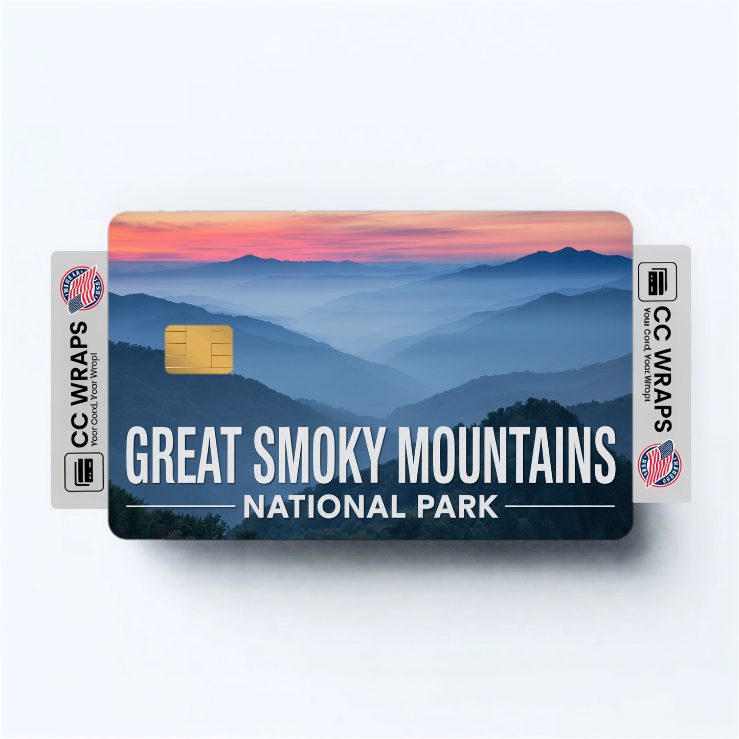 2PK Great Smoky Mountains National Park Credit Card Vinyl Skin Decal