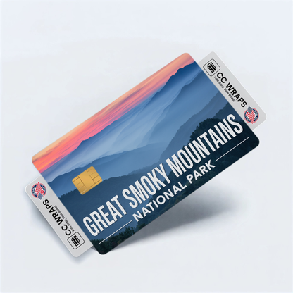 2PK Great Smoky Mountains National Park Credit Card Vinyl Skin Decal
