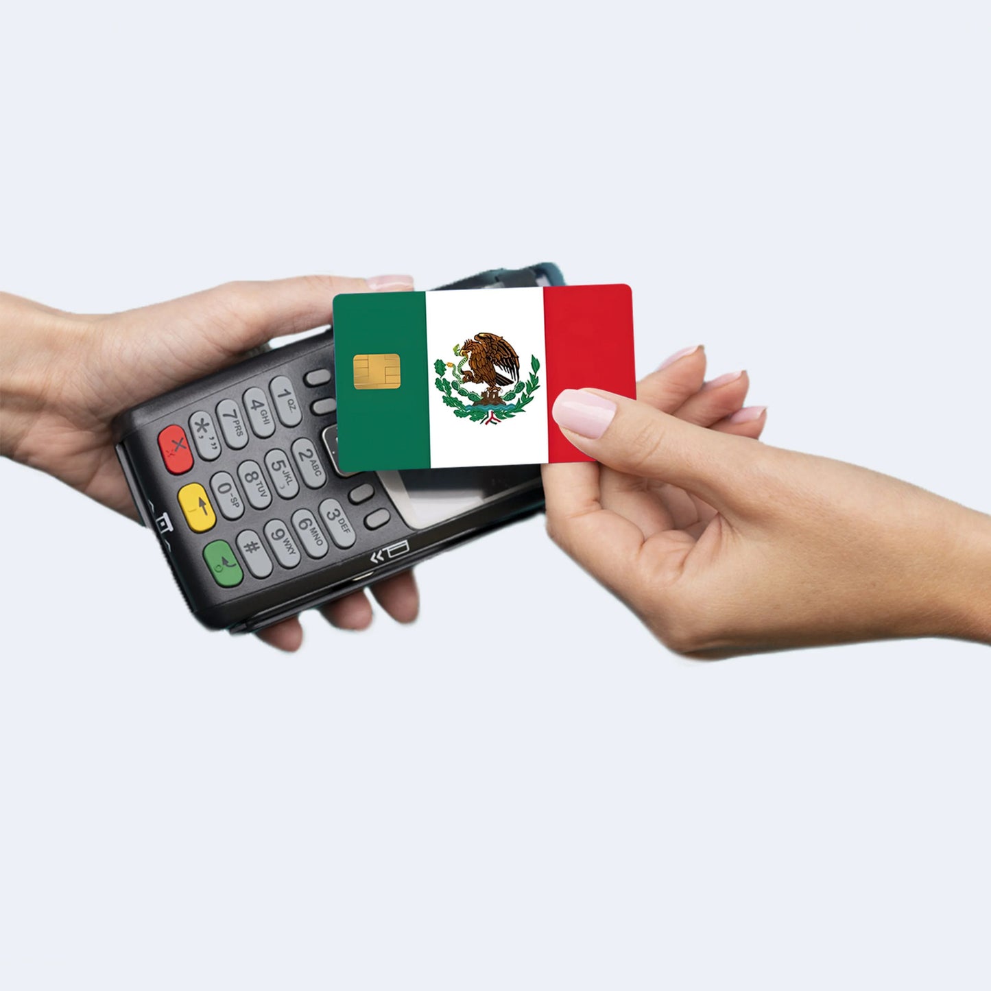 Mexican Flag Custom Vinyl Credit Card Sticker by CC Wraps