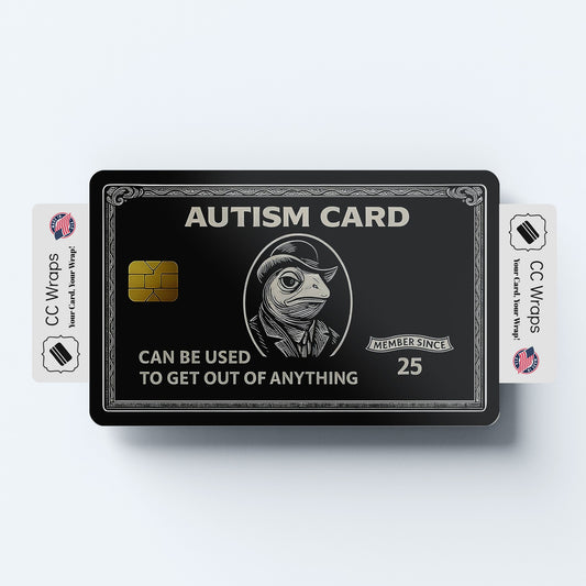 Autism Credit Card Skin - Funny Debit Card Sticker Wrap Vinyl Cover USA Made