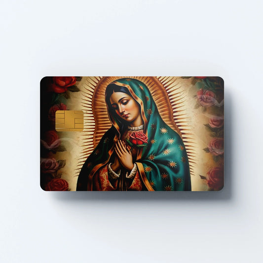 Virgin Mary Custom Vinyl Credit Card Sticker by CC Wraps