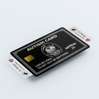 Autism Credit Card Skin - Funny Debit Card Sticker Wrap Vinyl Cover USA Made