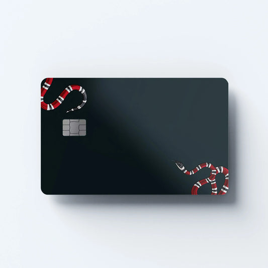 SnakeSkin Art Custom Vinyl Credit Card Sticker by CC Wraps