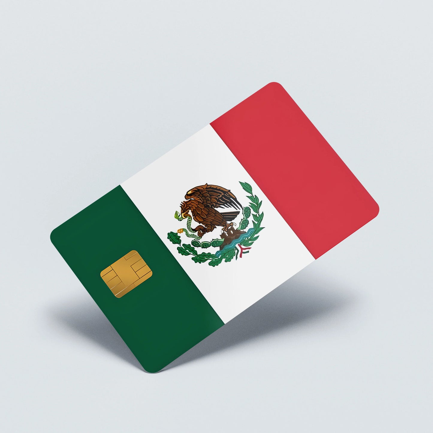 Mexican Flag Custom Vinyl Credit Card Sticker by CC Wraps