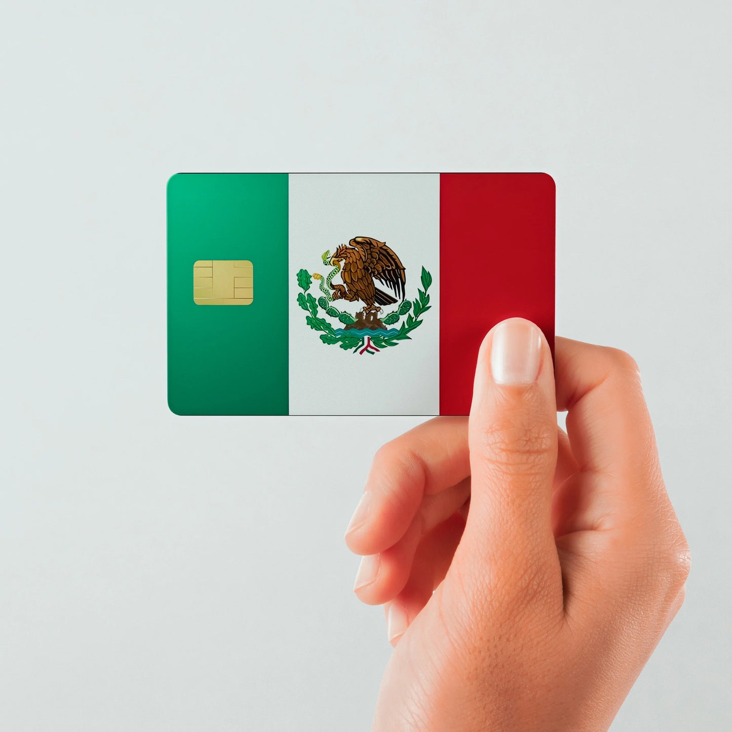 Mexican Flag Custom Vinyl Credit Card Sticker by CC Wraps