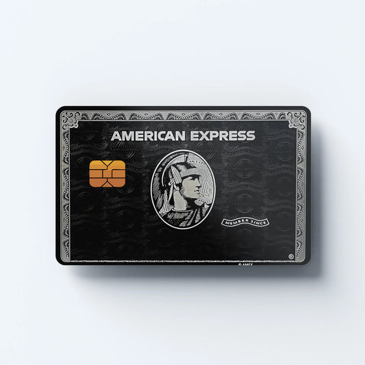 American Express Black Custom Vinyl Credit Card Sticker by CC Wraps