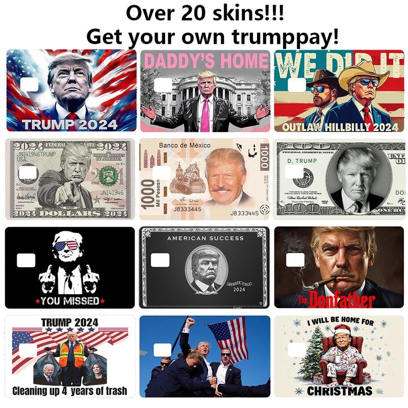 Trump 12 pack combo Credit Card Skin Stickers Skin Card Cover 12 Stickers