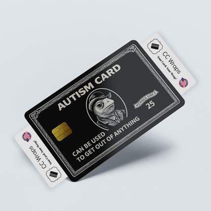 Autism Credit Card Skin - Funny Debit Card Sticker Wrap Vinyl Cover USA Made