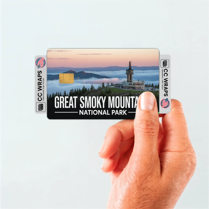2PK Great Smoky Mountains National Park Credit Card Vinyl Skin Decal