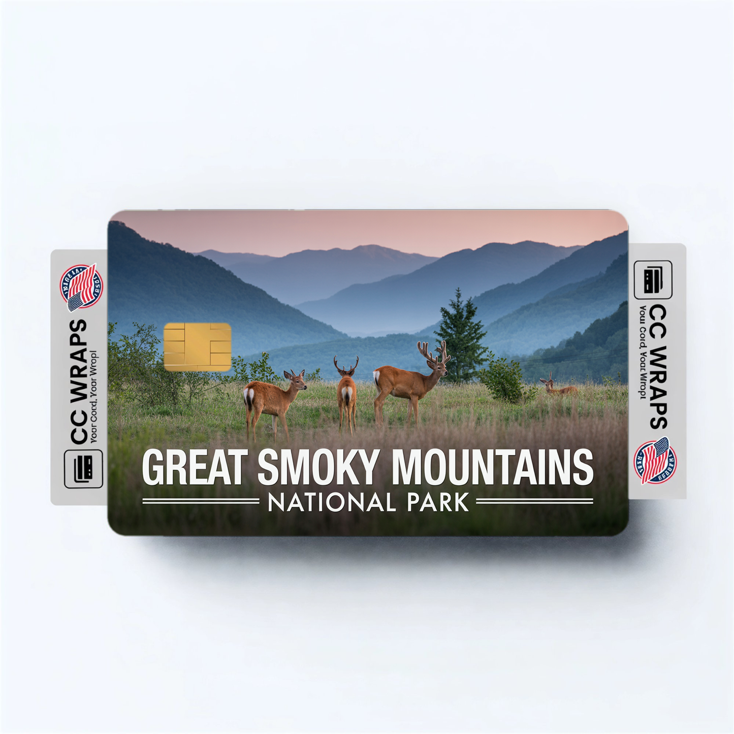 2PK Great Smoky Mountains National Park Credit Card Vinyl Skin Decal