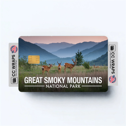2PK Great Smoky Mountains National Park Credit Card Vinyl Skin Decal