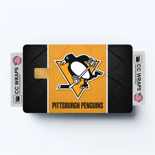 Pittsburgh Penguins Credit Card Skin Sticker | NHL Debit Card Cover