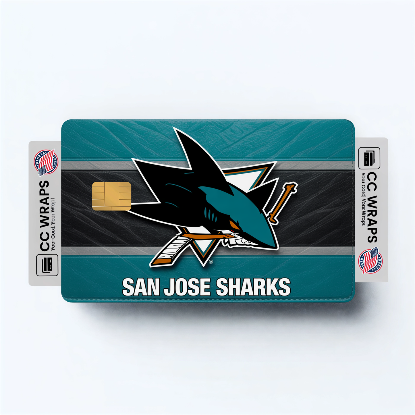 San Jose Sharks Credit Card Skin Sticker | NHL Debit Card Cover